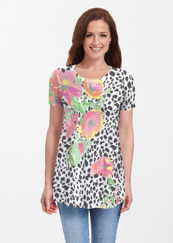 camisoles for womenSpring Leopard (14225) ~ Butterknit Short Sleeve Tunic