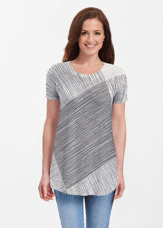 women's tops for minimalist aestheticsSketch (14205) ~ Butterknit Short Sleeve Tunic