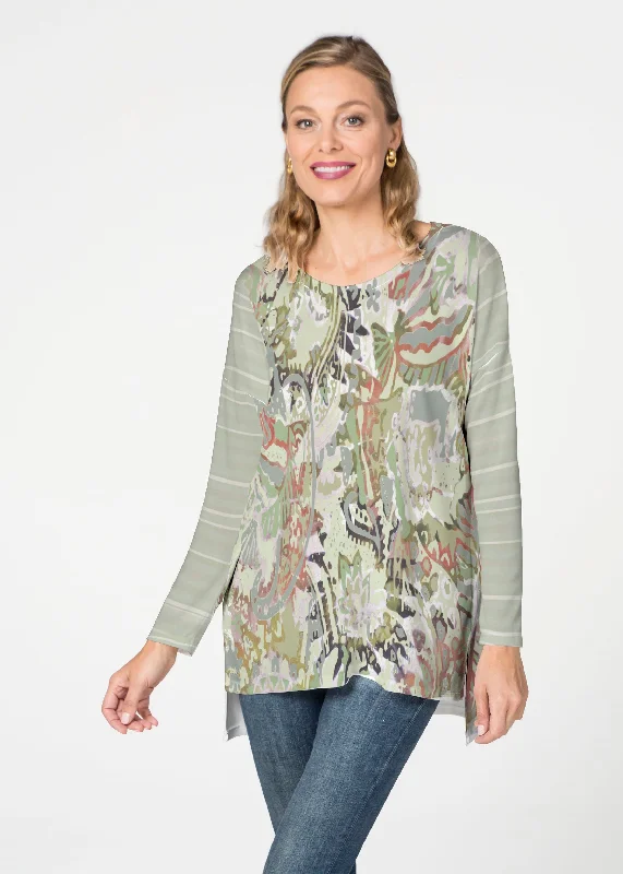 plus-size women's topsJungle Escape (19156) Slouchy Butterknit Top