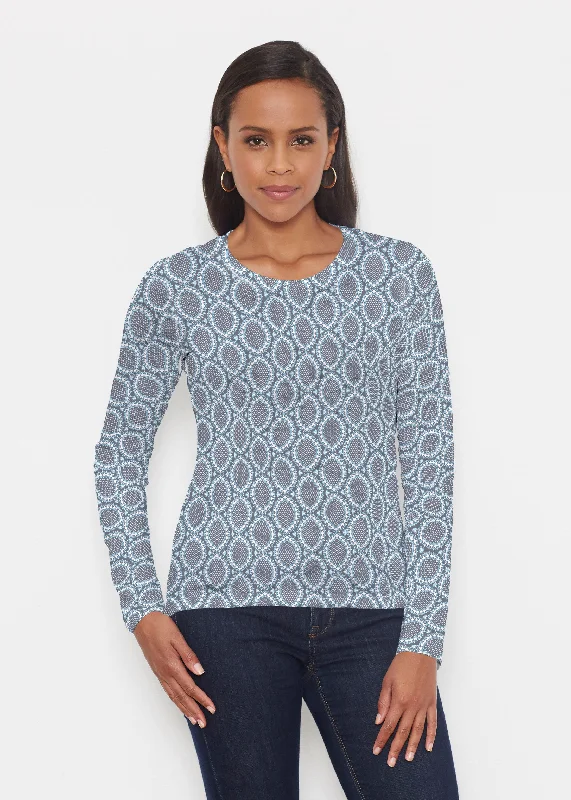 women's tops for those who want to create outfits that reflect their personal style and sense of fashionNamaste Lace (13370) ~ Signature Long Sleeve Crew Shirt