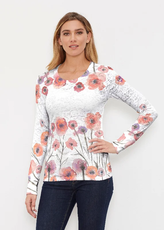 women's tops made from cottonMeadow (7848) ~ Thermal Long Sleeve Crew Shirt