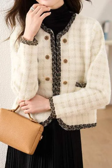 Casual SweatersCropped Chic Knitted Cardigan