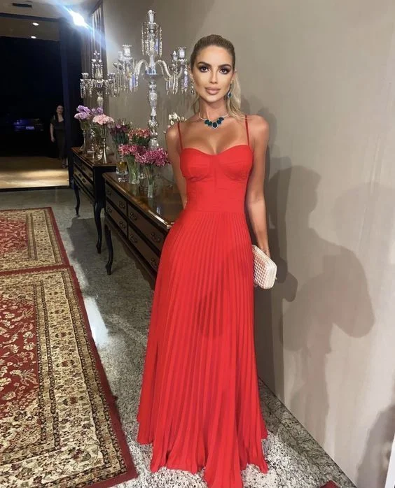 prom dress cleaningRed sweetheart neck long prom dress,evening dress Y6296