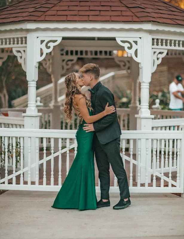 lace-up prom dressesClassy Green Mermaid Prom Dress Lace-up Back,Green Evening Dress Y5449