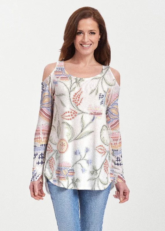 women's tops with unique designsPatterns at Play (7806) ~ Butterknit Cold Shoulder Tunic