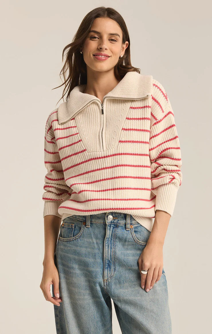 Oversized Cardigan SweatersVilla Half Zip Sweater