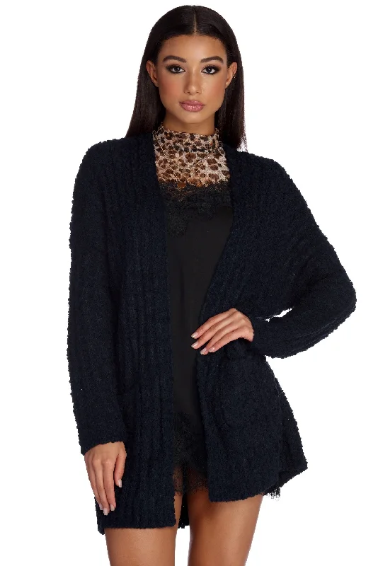 Cozy Embellished SweatersCozy Cuddle Cutie Cardigan