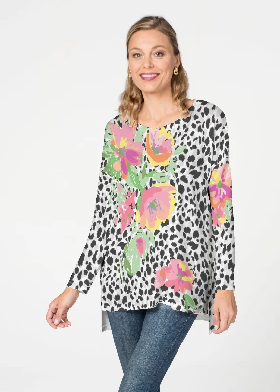 women's tops for those who want to make a fashion statementSpring Leopard  (14225) Slouchy Butterknit Top