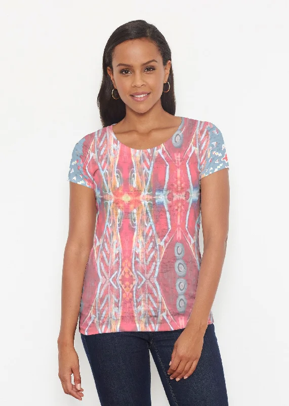 women's tops with unique designsSedona Sunset (2816) ~ Signature Short Sleeve Scoop Shirt