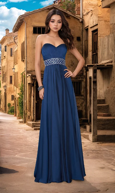 prom dresses with pocketsA-Line La Femme Pleated Chiffon Prom Dress 20140