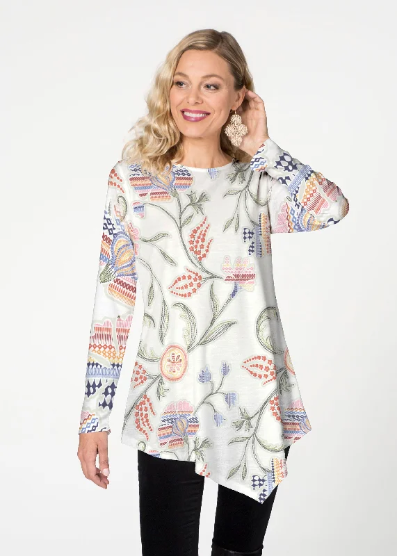 women's tops for cocktail partiesPatterns at Play (7806) ~ Asymmetrical French Terry Tunic