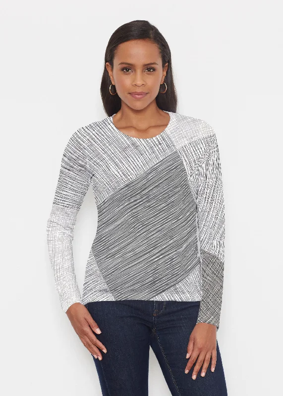 women's tops for those who prefer classic over trendy stylesSketch (14205) ~ Signature Long Sleeve Crew Shirt