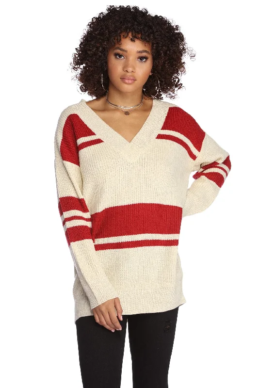 affordable women's topsStep It Up Varsity Tunic