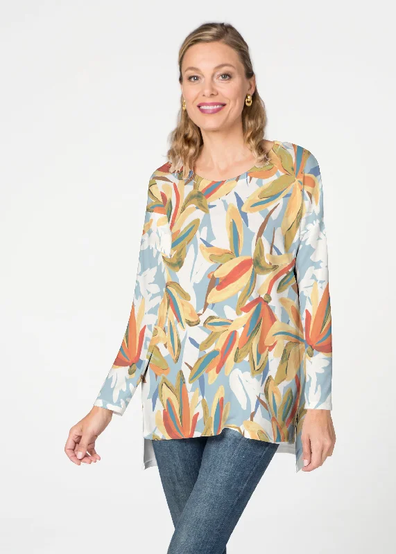 women's tops for those who want to add a bit of flair and personality to their looksColorful Palm (7874) Slouchy Butterknit Top