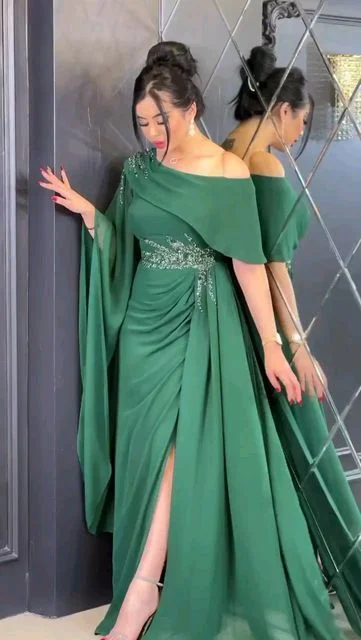 prom dress alterationsCharming Green Long Prom Dress,Green Evening Dress Y5656