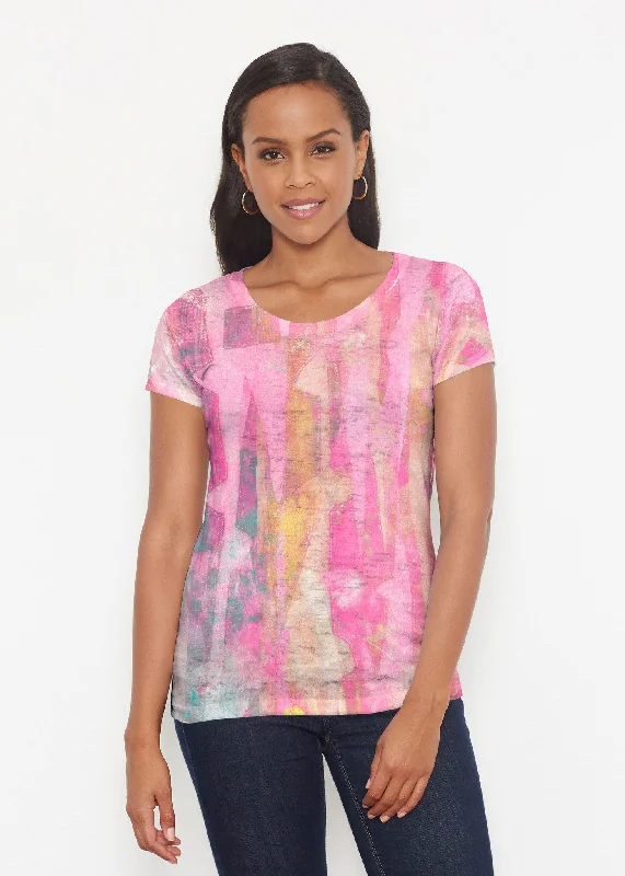 women's tops for those who want to add a bit of flair and personality to their looksTiki Pink (15040) ~ Signature Short Sleeve Scoop Shirt