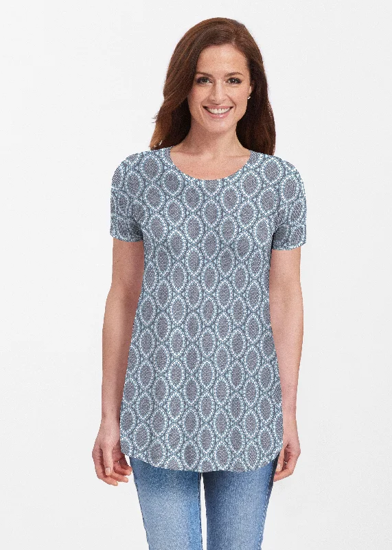 women's tops for statement-making outfitsNamaste Lace (13370) ~ Butterknit Short Sleeve Tunic