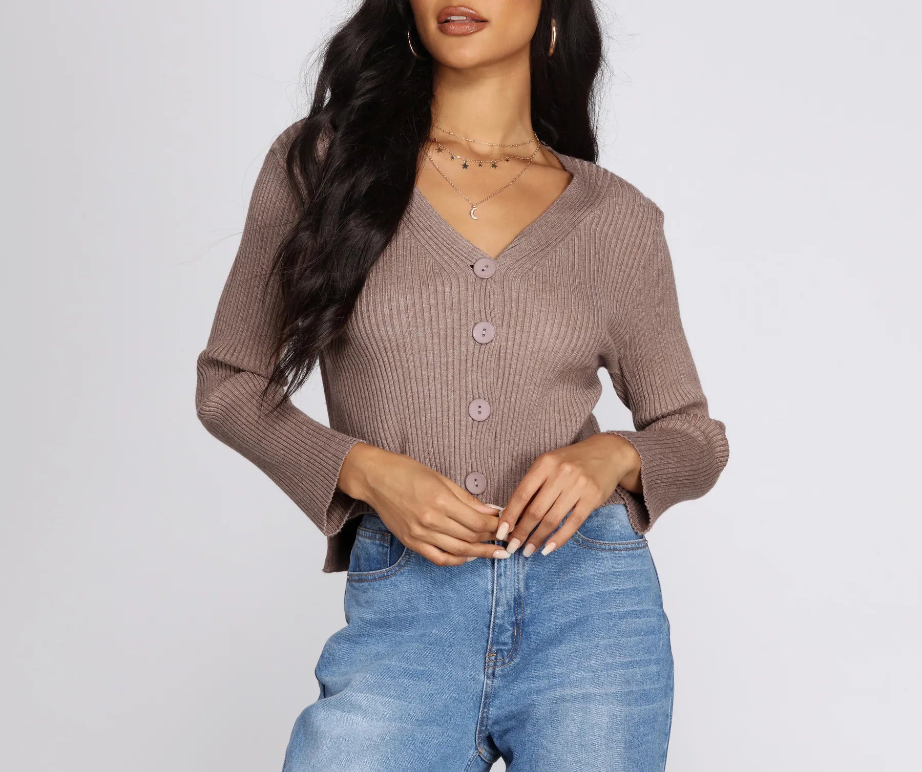 Cardigan SweatersEternal Cropped Cardigan