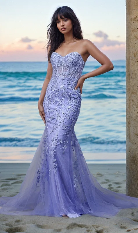 luxury prom dressesStrapless Sweetheart Long Mermaid Prom Dress 7024