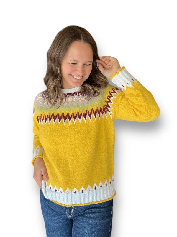 Cozy Embellished SweatersFire Up Fair Isle Sweater