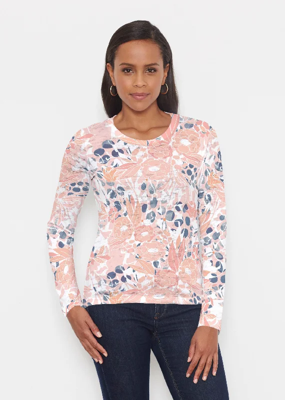 women's tops for date nightsDaydream Florals (7805) ~ Signature Long Sleeve Crew Shirt