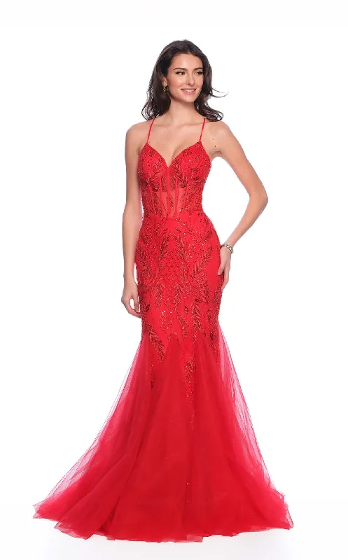 Plunging Neckline DressDave and Johnny 11837 Dress