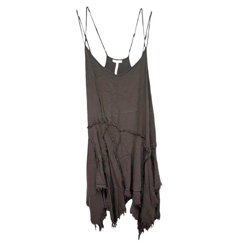 Ruffle DressTattered Up Shred Slip Dress By Free People Intimately In Brown, Size: M