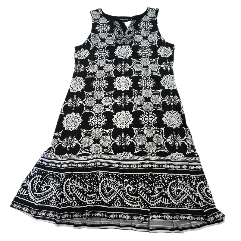 women's velvet dressesDress Casual Short By 41 Hawthorn In Black & White, Size: M