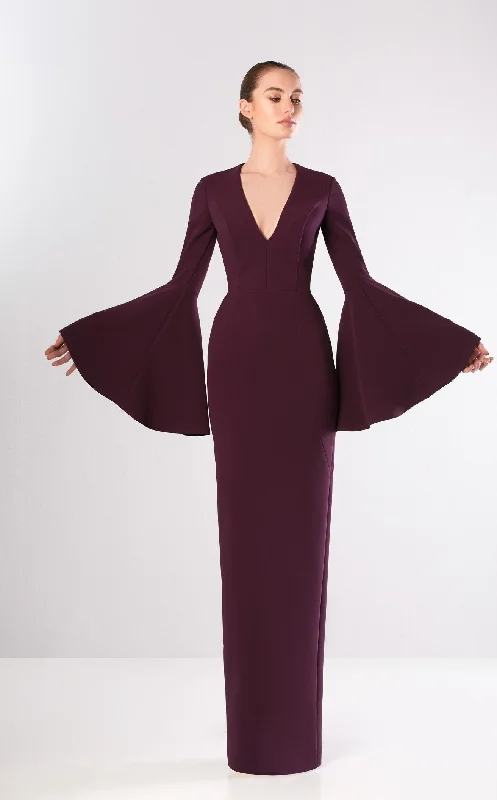 women's bell-sleeved dressesEdward Arsouni Couture FW662 Dress