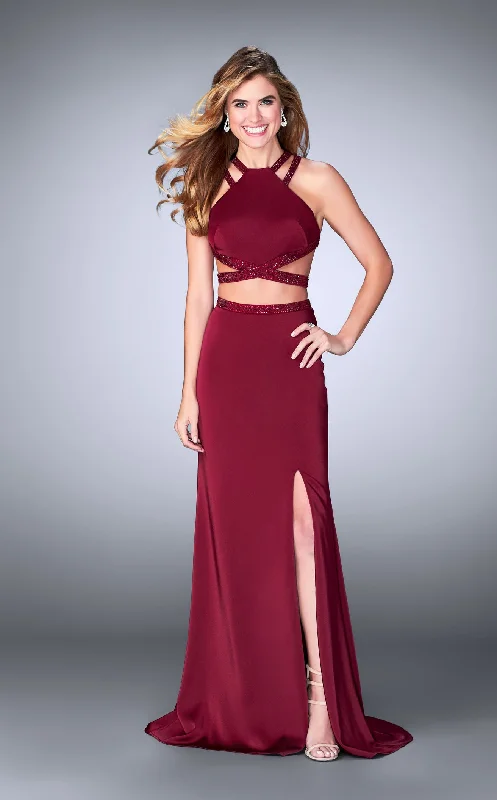 women's off-the-shoulder dressesLa Femme 24420 Dress