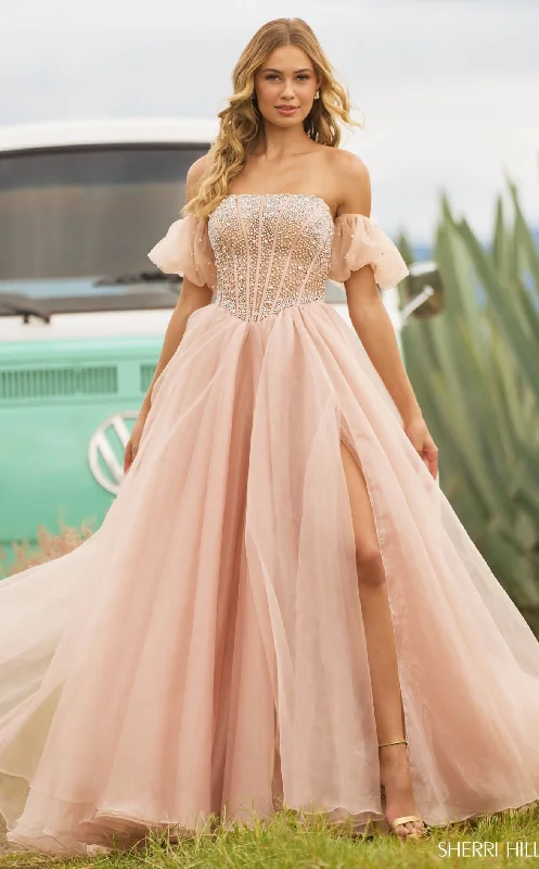 Crepe DressSherri Hill 55580 Dress